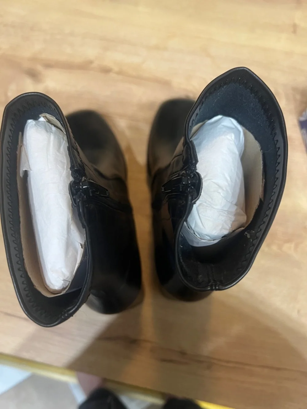 ***NEVER‎ WORN*** NWOT Silent D Black Platform Block Heel Sock Boots